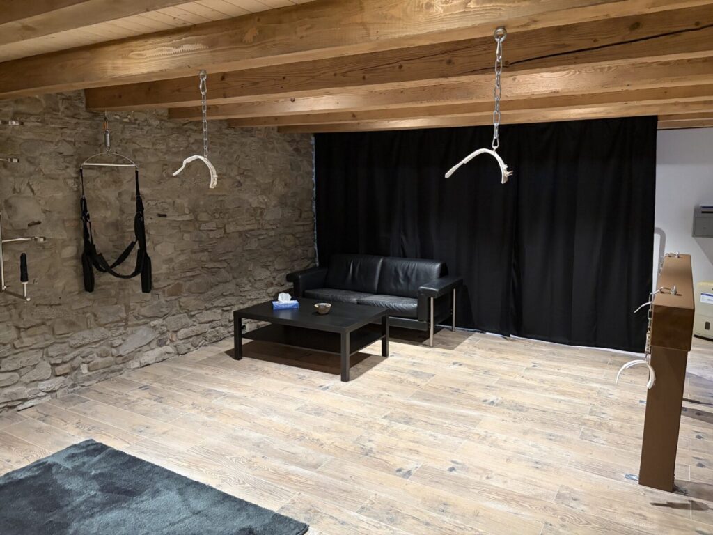 Seitensprungzimmer, Dottikon, Fesselaufhaengung